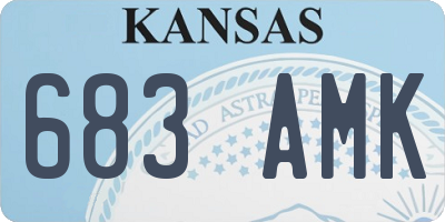 KS license plate 683AMK