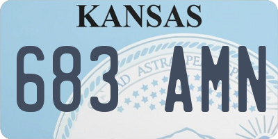 KS license plate 683AMN