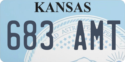 KS license plate 683AMT