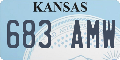 KS license plate 683AMW