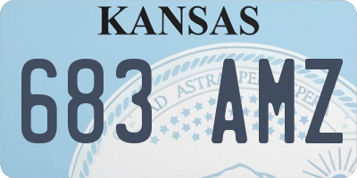 KS license plate 683AMZ