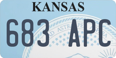 KS license plate 683APC