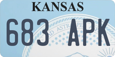 KS license plate 683APK