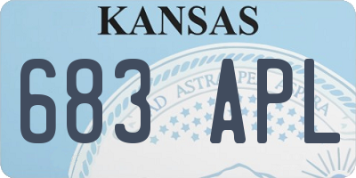 KS license plate 683APL