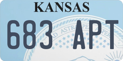 KS license plate 683APT