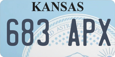 KS license plate 683APX