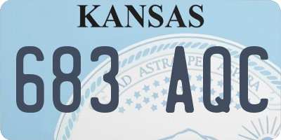 KS license plate 683AQC