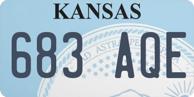 KS license plate 683AQE