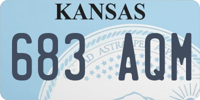 KS license plate 683AQM