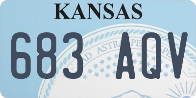 KS license plate 683AQV