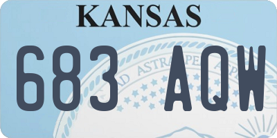 KS license plate 683AQW