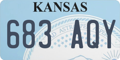 KS license plate 683AQY