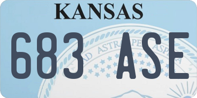 KS license plate 683ASE