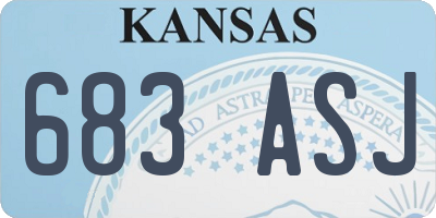 KS license plate 683ASJ