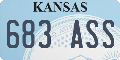 KS license plate 683ASS