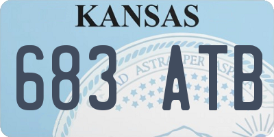 KS license plate 683ATB
