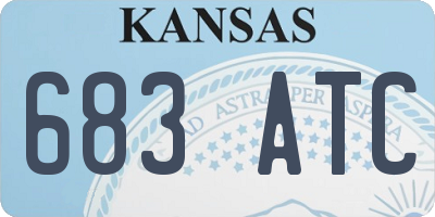 KS license plate 683ATC