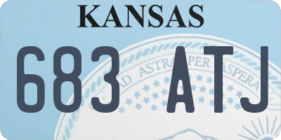 KS license plate 683ATJ