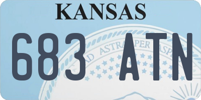 KS license plate 683ATN