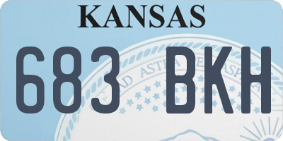 KS license plate 683BKH