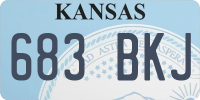 KS license plate 683BKJ