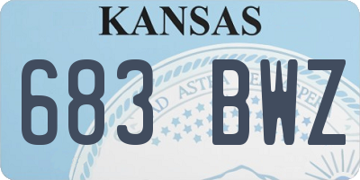 KS license plate 683BWZ