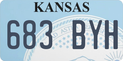 KS license plate 683BYH