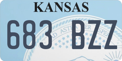 KS license plate 683BZZ
