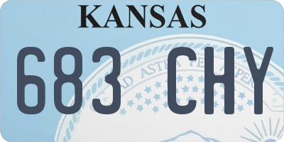 KS license plate 683CHY