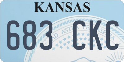 KS license plate 683CKC