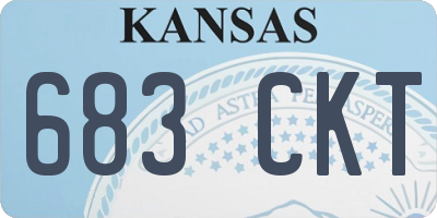 KS license plate 683CKT