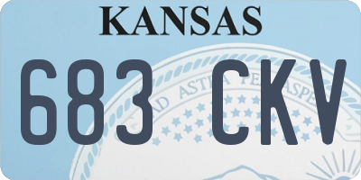 KS license plate 683CKV