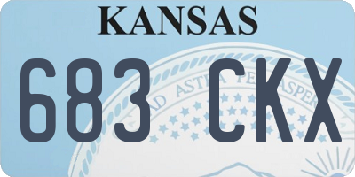 KS license plate 683CKX