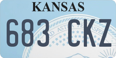 KS license plate 683CKZ