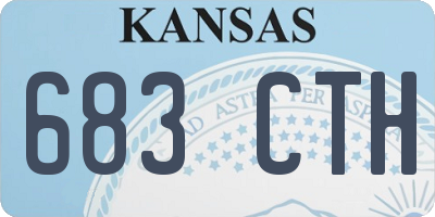 KS license plate 683CTH