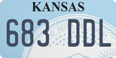 KS license plate 683DDL