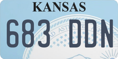 KS license plate 683DDN