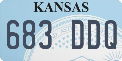 KS license plate 683DDQ