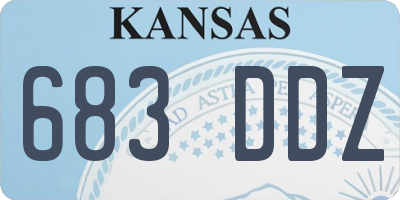 KS license plate 683DDZ