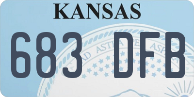 KS license plate 683DFB