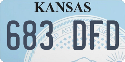 KS license plate 683DFD