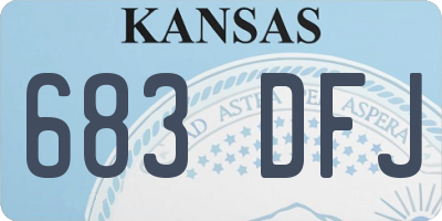 KS license plate 683DFJ