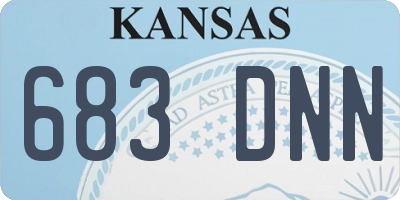 KS license plate 683DNN