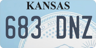 KS license plate 683DNZ