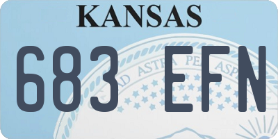 KS license plate 683EFN