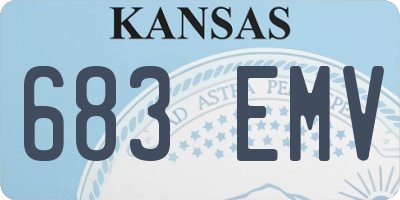 KS license plate 683EMV
