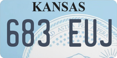 KS license plate 683EUJ