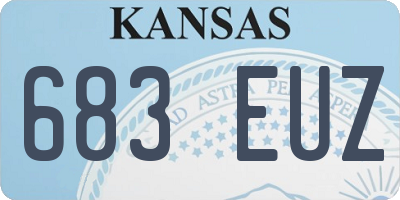 KS license plate 683EUZ