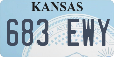 KS license plate 683EWY