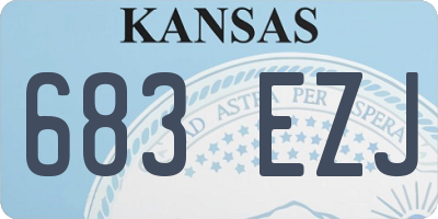 KS license plate 683EZJ